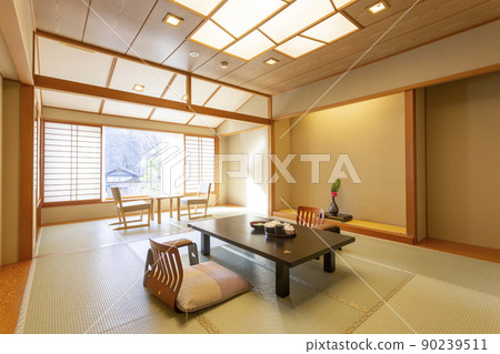 Japanese-style room in a simple inn with a view of the countryside Japanese-style room in a simple inn with a view of the countryside 90239511