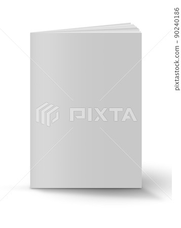 Blank book cover over white background. 3d illustration Blank book cover over white background. 3d illustration 90240186