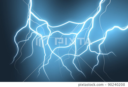lightning strike on black background lightning strike on black background 90240208