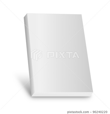 Blank book cover over white background Blank book cover over white background 90240220