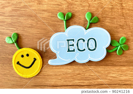 Smiley mark to talk about eco 90241216