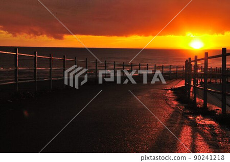 Sunset after the rain 90241218