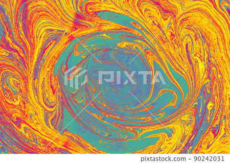 Abstract marbling art patterns as colorful background 90242031