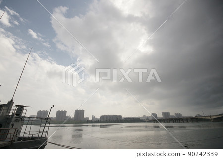 Datong River and Pueblo (North Korea, Pyongyang) 90242339