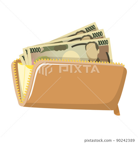 30,000 yen in a long wallet 90242389