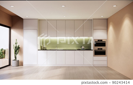 japandi modern scandinavian style room, apartment interior design with kitchen ideas, 3d background japandi modern scandinavian style room, apartment interior design with kitchen ideas, 3d background 90243414