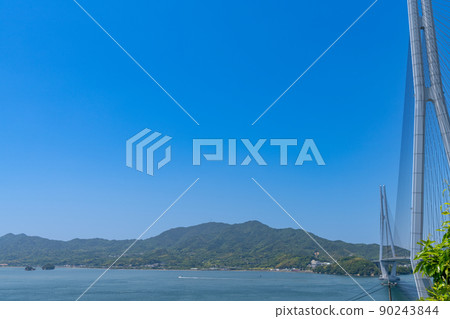 《廣島縣》檸檬谷的風景·檸檬谷附近的風景_多多拉橋·島波海道 《廣島縣》檸檬谷的風景·檸檬谷附近的風景_多多拉橋·島波海道 90243844