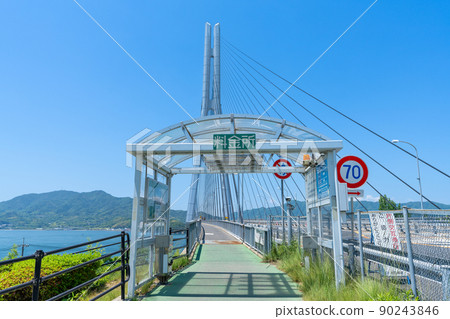 《廣島縣》檸檬谷的風景·檸檬谷附近的風景_多多拉橋·島波海道 90243846