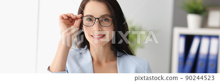 Smiling female in luxury costume 90244523