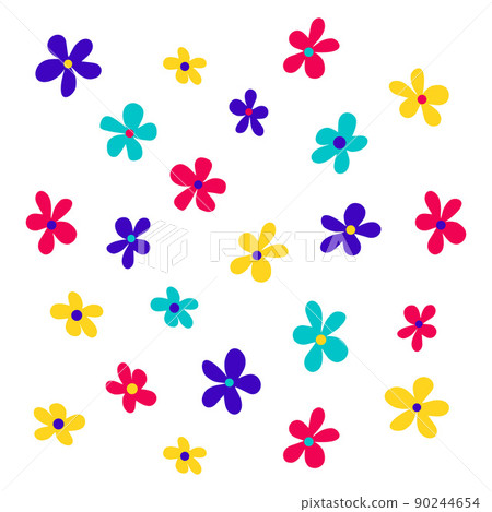 set of daisy flowers set of daisy flowers 90244654
