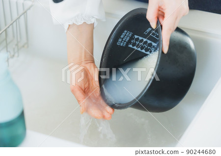 Sharpen rice Cook rice Sharpen rice Cook rice 90244680