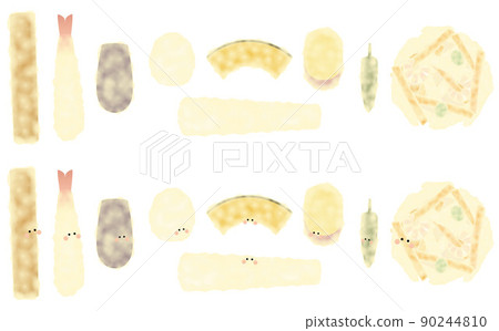 Chikuwa heaven, shrimp heaven, eggplant heaven, egg heaven, pumpkin heaven, potato heaven, conger eel heaven, shishito heaven, shrimp and vegetable kakiage 90244810