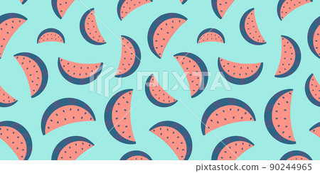 pattern of watermelon slices. summer fruit pattern pattern of watermelon slices. summer fruit pattern 90244965