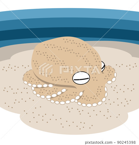 Illustration of a mimicking octopus Illustration of a mimicking octopus 90245398