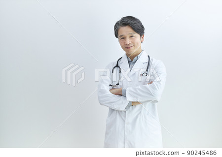 白大褂醫生肖像 90245486
