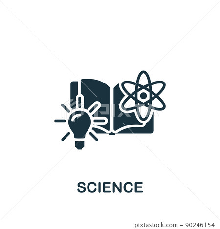 Science icon. Monochrome simple Science icon for templates, web design and infographics 90246154