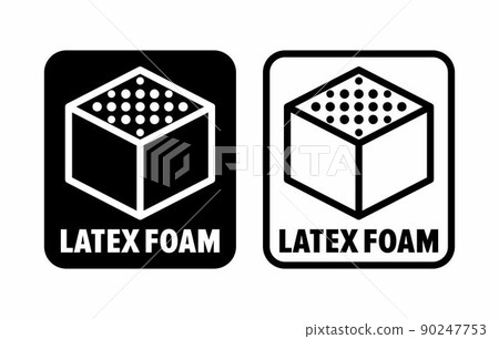 Latex Foam vector information sign Latex Foam vector information sign 90247753