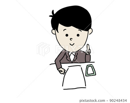 Customer service explanation Businessmen who are in business 90248434