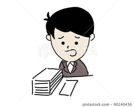 Capacity overtime is a painful businessman who has trouble working overtime Capacity overtime is a painful businessman who has trouble working overtime 90248436