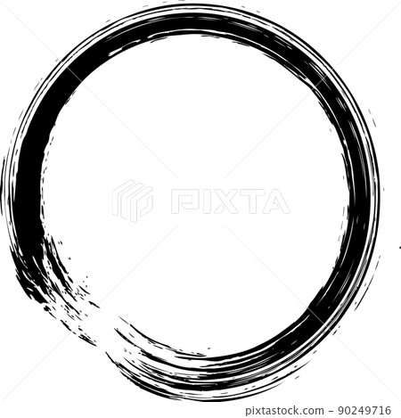 圓圈黑色畫筆字母 圓圈黑色畫筆字母 90249716