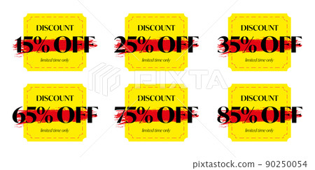 Price tag template isolated on white background Vector Image