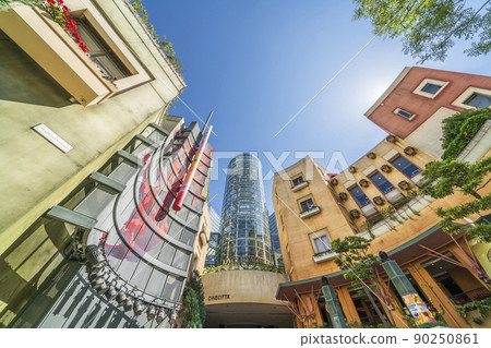 The cityscape of La Cittadella, a complex commercial facility in front of Kawasaki Station [Kanagawa Prefecture, Kawasaki City] 90250861