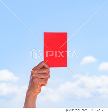 Red card [Image of referee] 90252173