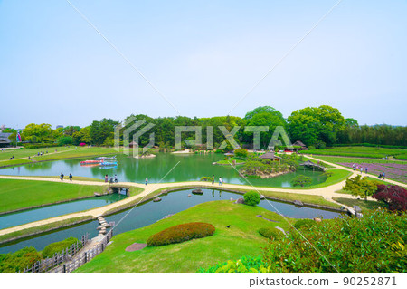 【日本三大庭園】岡山縣岡山市北區後樂園1號由心山特別名勝 90252871