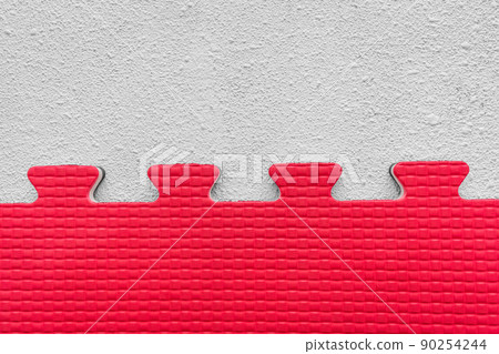 White and Red Puzzle Rubber Mat Pattern Gym Floor Background Abstract Design White and Red Puzzle Rubber Mat Pattern Gym Floor Background Abstract Design 90254244