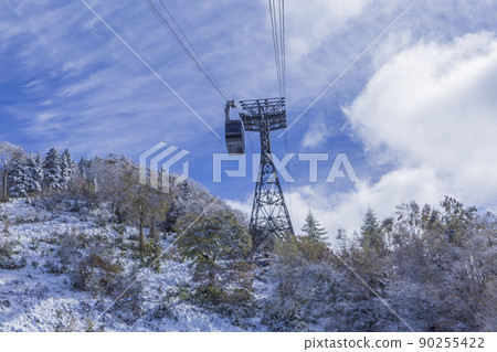 View from Shin-Hotaka Ropeway Autumn Leaves Ropeway Hotaka Mountain Range Snow Mountain Snow Scenery View from Shin-Hotaka Ropeway Autumn Leaves Ropeway Hotaka Mountain Range Snow Mountain Snow Scenery 90255422