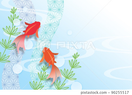 日式金魚,夏天的問候等,沒有字母 日式金魚,夏天的問候等,沒有字母 90255517