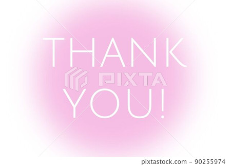 White letters thank you postcard () White letters thank you postcard () 90255974