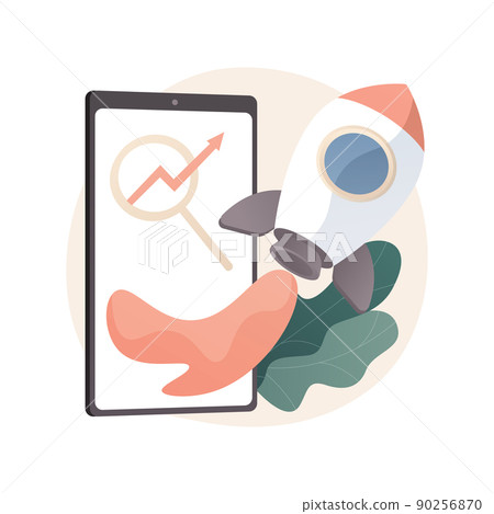 Mobile SEO abstract concept vector illustration. 90256870