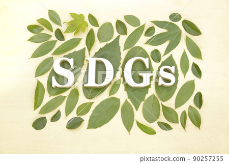Image of SDGs with leaves lined up 90257255