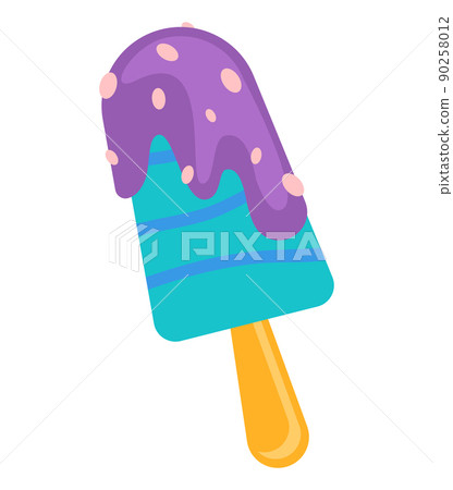 Eskimo on a stick - modern flat design style single isolated object 90258012