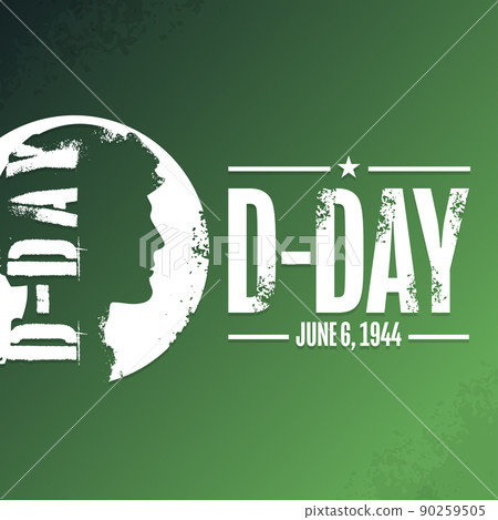 D-Day. Normandy Landings. Remember and Honor. June 6, 1944. Holiday concept. Template for background 90259505