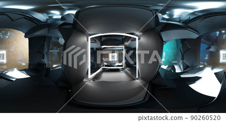 360 degree full panorama environment map of futuristic space station lab future technology concept 3d render illustration hdri hdr vr virtual reality content 360 degree full panorama environment map of futuristic space station lab future technology concept 3d render illustration hdri hdr vr virtual reality content 90260520