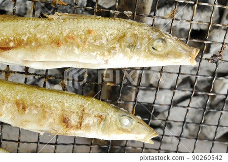 Grilled fish in a shichirin Grilled fish in a shichirin 90260542