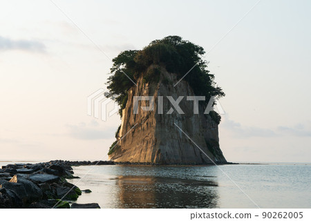 見附島能登半島鈴洲軍艦島 見附島能登半島鈴洲軍艦島 90262005