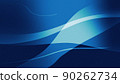 Abstract wave background blue 90262734