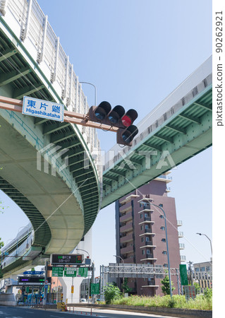 名古屋高速公路交叉口高架/東一頭入口 90262921