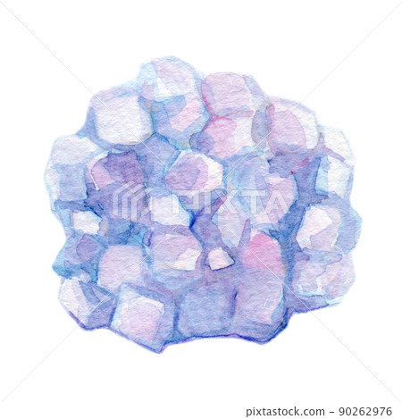 Japanese sweets Neri-kiri watercolor illustration 90262976