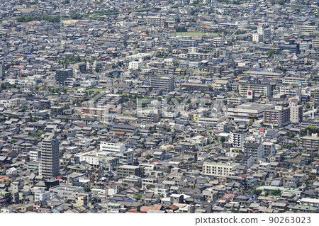 Northward cityscape seen from Gifu Castle Observatory Northward cityscape seen from Gifu Castle Observatory 90263023