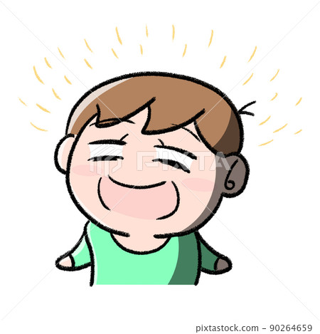 Boy with a smiley face 90264659