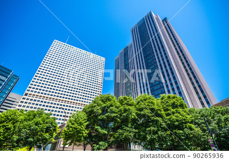 Views of Tokyo's Tokyo cityscape, Kasumigaseki skyscrapers 90265936