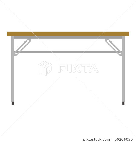Illustration of a long desk Illustration of a long desk 90266059
