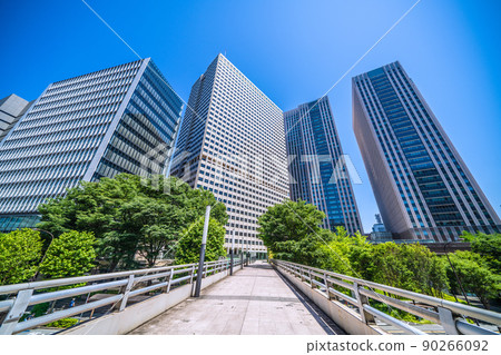 Views of Tokyo's Tokyo cityscape, Kasumigaseki skyscrapers Views of Tokyo's Tokyo cityscape, Kasumigaseki skyscrapers 90266092