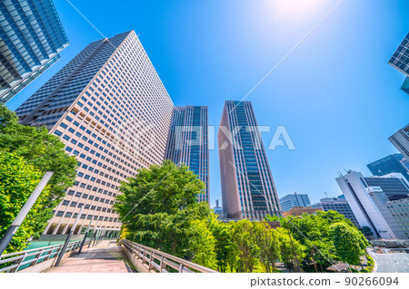 Views of Tokyo's Tokyo cityscape, Kasumigaseki skyscrapers 90266094