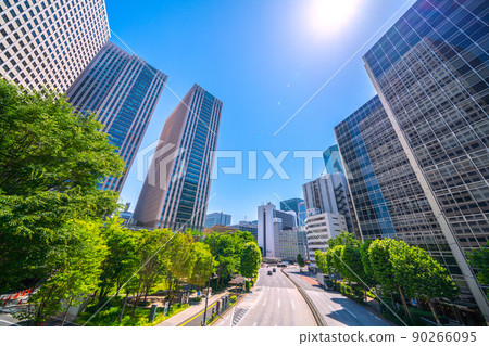 Views of Tokyo's Tokyo cityscape, Kasumigaseki skyscrapers 90266095