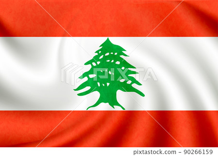 Lebanon national flag icon 90266159